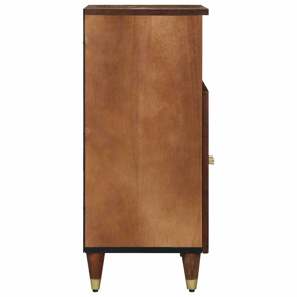 vidaXL Dressoir met plank Bruin 60 x 33 x 75 cm Massief Mango Hout