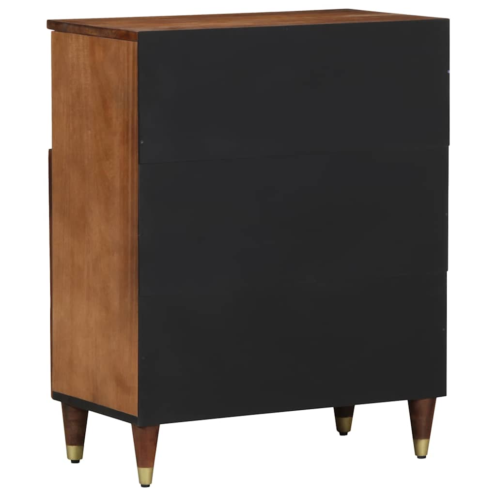 vidaXL Dressoir met plank Bruin 60 x 33 x 75 cm Massief Mango Hout