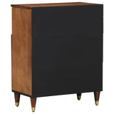 vidaXL Dressoir met plank Bruin 60 x 33 x 75 cm Massief Mango Hout