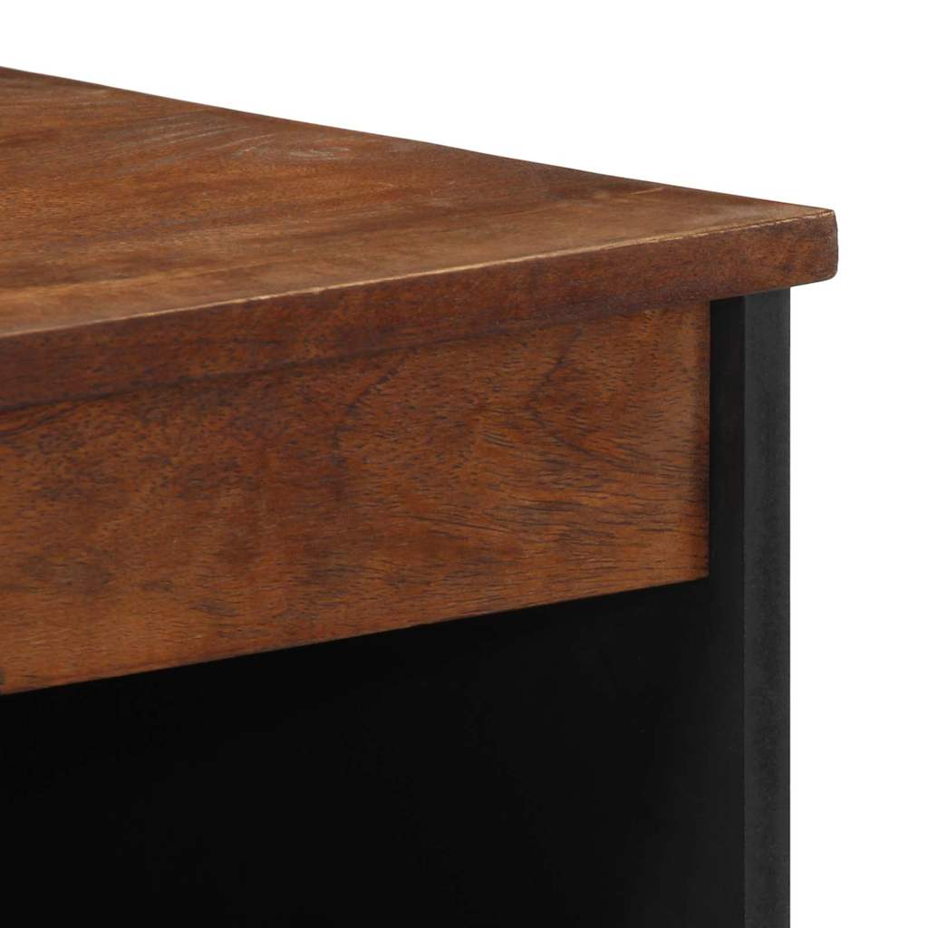 vidaXL Dressoir met plank Bruin 60 x 33 x 75 cm Massief Mango Hout