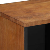 vidaXL Sideboard with Shelf Brown 80 x 33 x 75 cm Solid Mango Wood