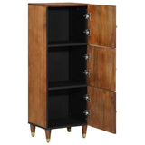 vidaXL Highboard met plank Bruin 40 x 33 x 110 cm Massief Mango Hout