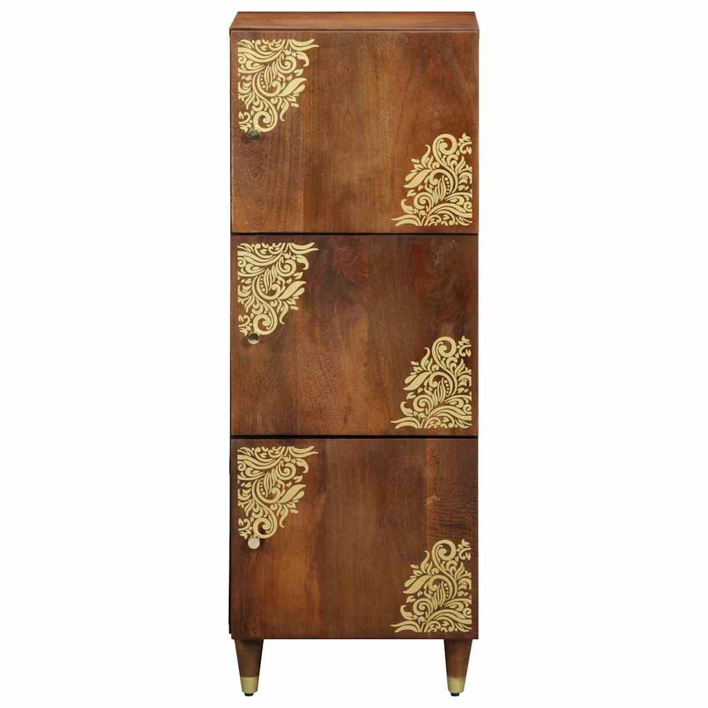 vidaXL Highboard met plank Bruin 40 x 33 x 110 cm Massief Mango Hout