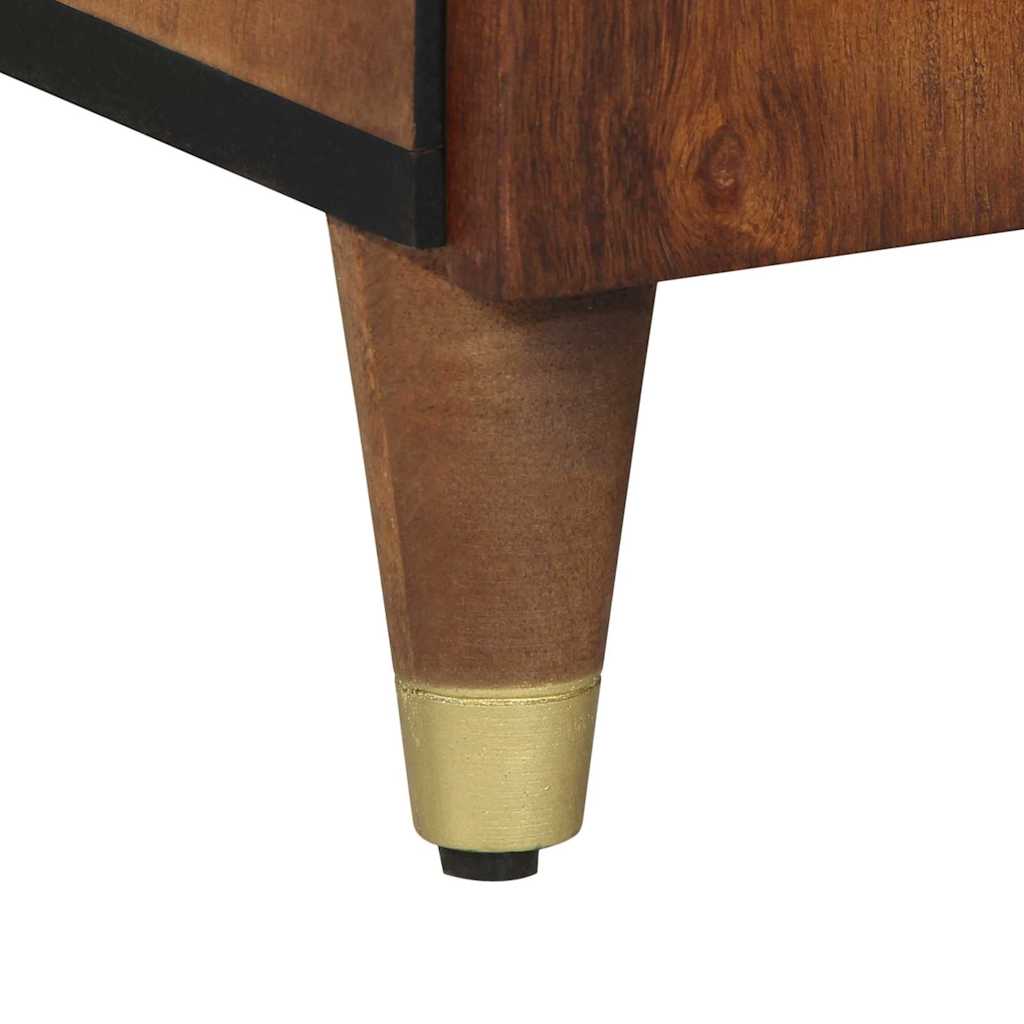 vidaXL Highboard met plank Bruin 40 x 33 x 110 cm Massief Mango Hout
