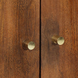 vidaXL Highboard met lade Bruin 60 x 33 x 100 cm Massief Mango Hout