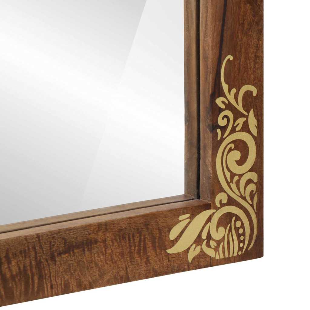 vidaXL Bathroom Mirror with Mirror Honey Brown 70 x 50 x 2.5 cm