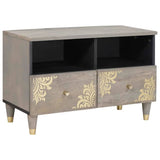 vidaXL TV Kast Honing bruin 70 x 33 x 46 cm Massief Mango Hout
