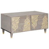 vidaXL Salontafel Honing bruin 80 x 50 x 40 cm Massief Mango Hout