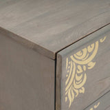 vidaXL Nachtkastje Honing bruin 50 x 33 x 62 cm Massief Mango Hout