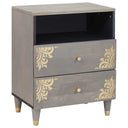 vidaXL Nightstand Honey Brown 50 x 33 x 62 cm Solid Mango Wood