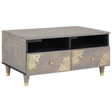 vidaXL Salontafel Honing bruin 80 x 54 x 40 cm Massief Mango Hout