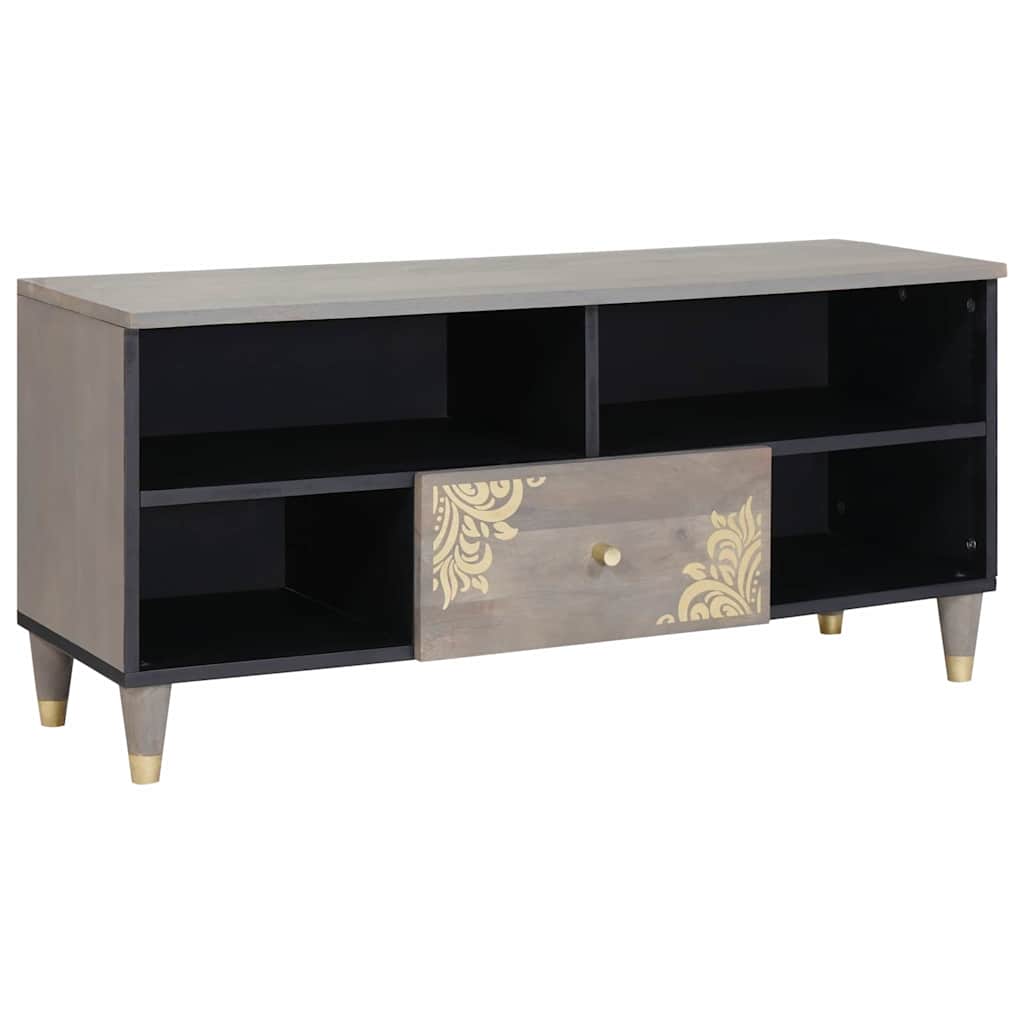 vidaXL TV Cabinet Honey Brown 100 x 33 x 46 cm Solid Mango Wood