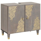 vidaXL Bathroom Vanity Unit Honey Brown 62 x 33 x 58 cm Solid Mango Wood