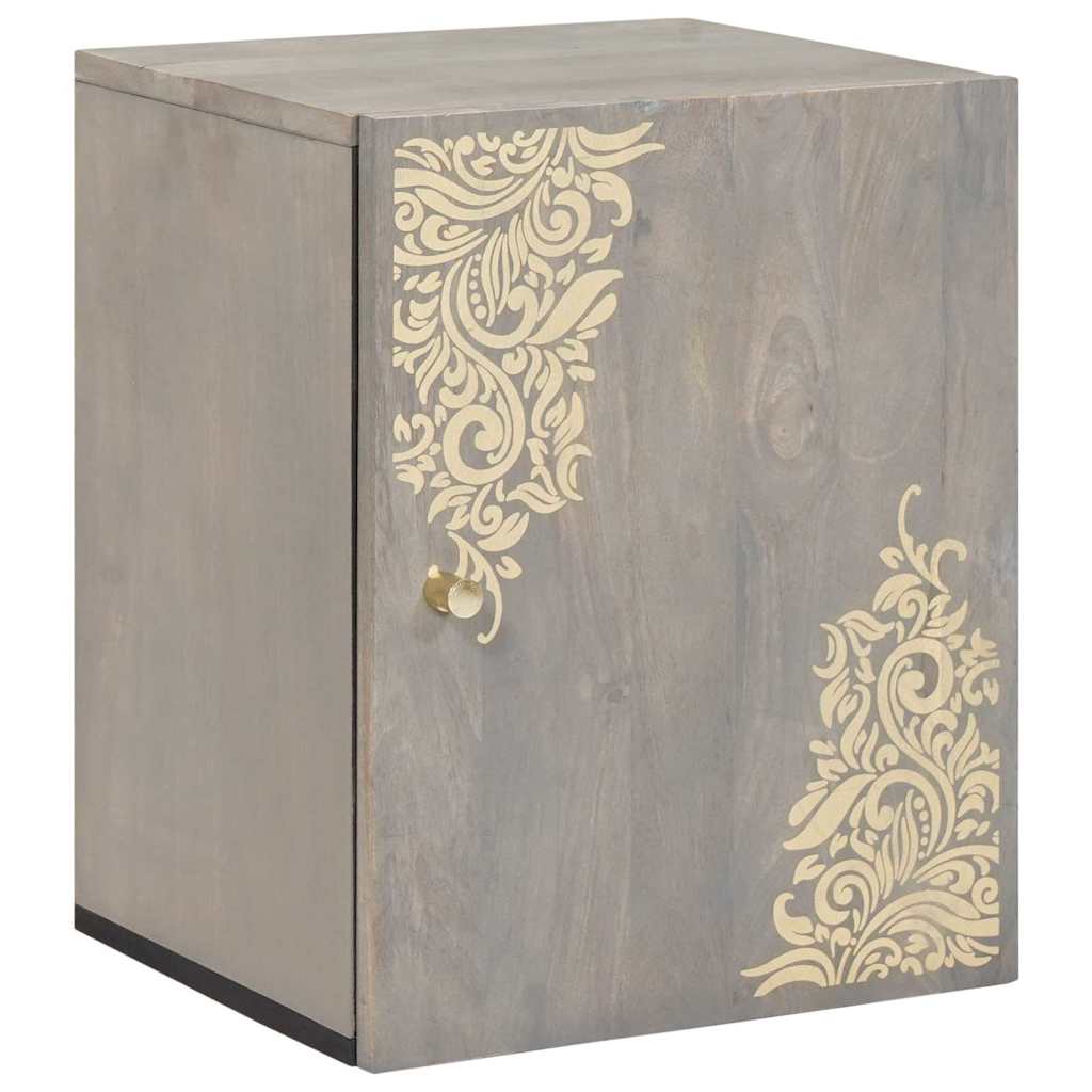 vidaXL Wandkast Honing bruin 38 x 33 x 48 cm Massief Mango Hout