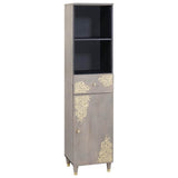 vidaXL Badkamerkast Honingbruin 38 x 33 x 160 cm Massief Mango Hout