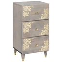 vidaXL Dressoir met lade Bruin 40 x 33 x 75 cm Massief Mango Hout
