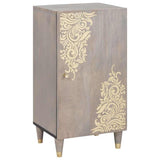 vidaXL Dressoir met plank Bruin 40 x 33 x 75 cm Massief Mango Hout