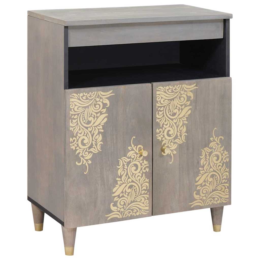 vidaXL Dressoir met plank Bruin 60 x 33 x 75 cm Massief Mango Hout