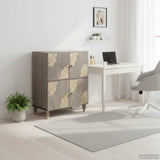 vidaXL Sideboard with Shelf Brown 60 x 33 x 75 cm Solid Mango Wood
