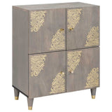 vidaXL Sideboard with Shelf Brown 60 x 33 x 75 cm Solid Mango Wood