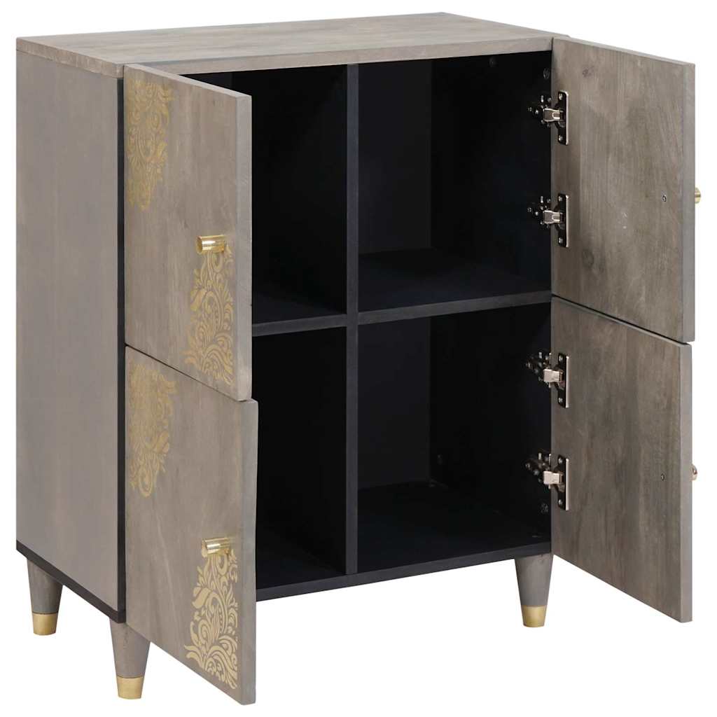 vidaXL Sideboard with Shelf Brown 60 x 33 x 75 cm Solid Mango Wood