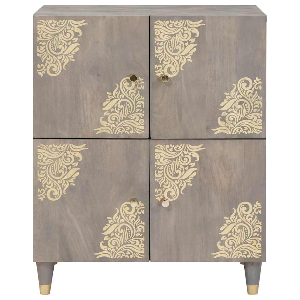 vidaXL Sideboard with Shelf Brown 60 x 33 x 75 cm Solid Mango Wood