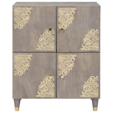 vidaXL Sideboard with Shelf Brown 60 x 33 x 75 cm Solid Mango Wood