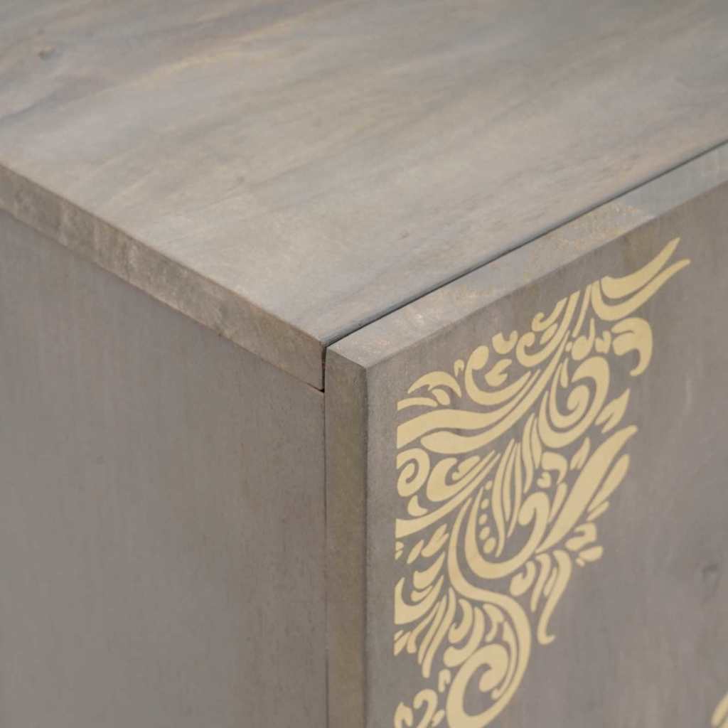 vidaXL Sideboard with Shelf Brown 60 x 33 x 75 cm Solid Mango Wood