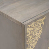 vidaXL Sideboard with Shelf Brown 60 x 33 x 75 cm Solid Mango Wood