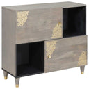 vidaXL Sideboard with Shelf Brown 80 x 33 x 75 cm Solid Mango Wood