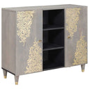 vidaXL Dressoir met plank Bruin 90 x 33 x 75 cm Massief Mango Hout