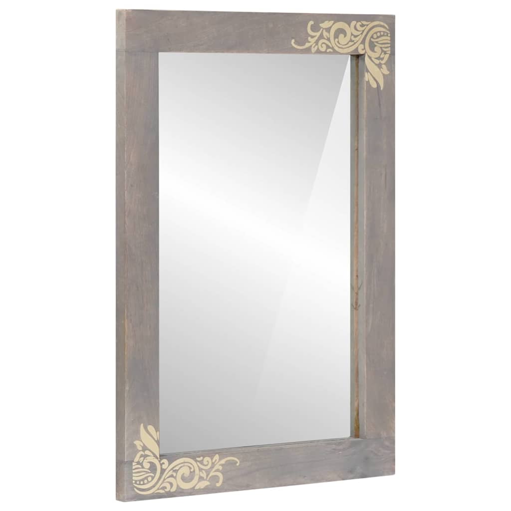 vidaXL Bathroom Mirror with Mirror Honey Brown 70 x 50 x 2.5 cm