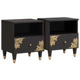 vidaXL Bedside cabinet Honey brown 40 x 33 x 46 cm Solid Mango Wood