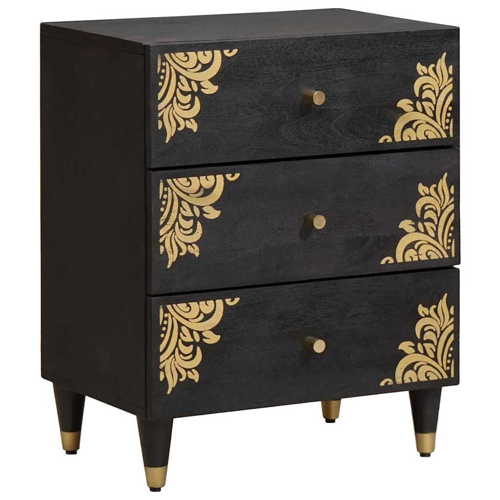 vidaXL Nachtkastje Honing bruin 50 x 33 x 62 cm Massief Mango Hout