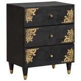 vidaXL Nachtkastje Honing bruin 50 x 33 x 62 cm Massief Mango Hout
