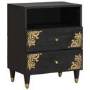 vidaXL Nightstand Honey Brown 50 x 33 x 62 cm Solid Mango Wood