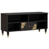 vidaXL TV Cabinet Honey Brown 100 x 33 x 46 cm Solid Mango Wood