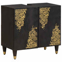 vidaXL Bathroom Vanity Unit Honey Brown 62 x 33 x 58 cm Solid Mango Wood