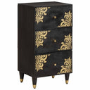 vidaXL Dressoir met lade Bruin 40 x 33 x 75 cm Massief Mango Hout
