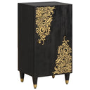 vidaXL Dressoir met plank Bruin 40 x 33 x 75 cm Massief Mango Hout