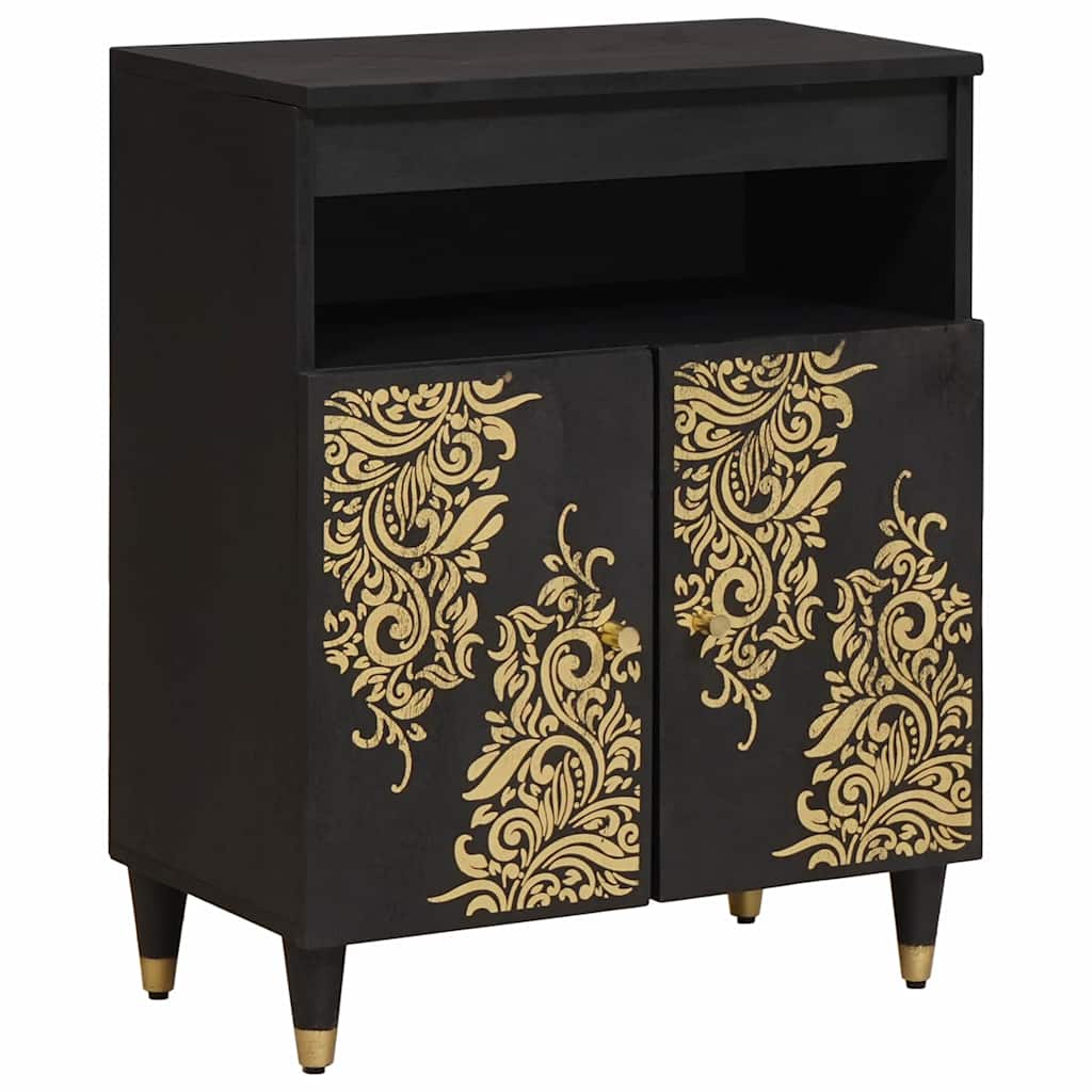 vidaXL Dressoir met plank Bruin 60 x 33 x 75 cm Massief Mango Hout