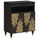vidaXL Dressoir met plank Bruin 60 x 33 x 75 cm Massief Mango Hout