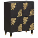 vidaXL Sideboard with Shelf Brown 60 x 33 x 75 cm Solid Mango Wood