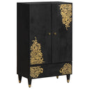 vidaXL Highboard met lade Bruin 60 x 33 x 100 cm Massief Mango Hout