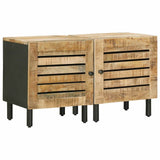 vidaXL Nachtkastje Naturel 40 x 33 x 46 cm Massief Mango Hout
