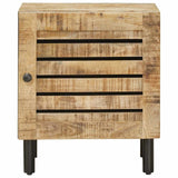 vidaXL Nachtkastje Naturel 40 x 33 x 46 cm Massief Mango Hout