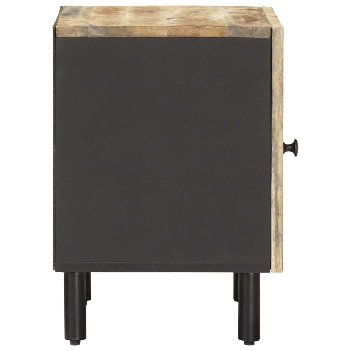 vidaXL Nachtkastje Naturel 40 x 33 x 46 cm Massief Mango Hout
