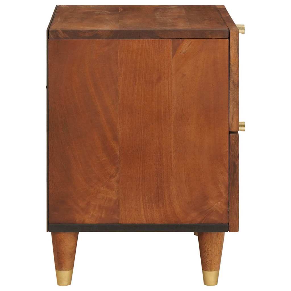 vidaXL Nachtkastje met lade Bruin 40 x 33,5 x 46 cm Massief acaciahout