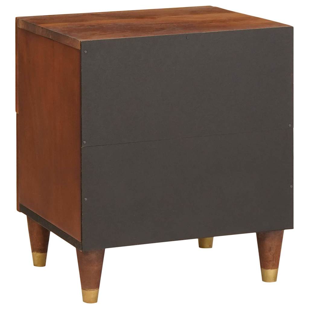 vidaXL Nachtkastje met lade Bruin 40 x 33,5 x 46 cm Massief acaciahout
