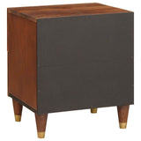 vidaXL Nachtkastje met lade Bruin 40 x 33,5 x 46 cm Massief acaciahout